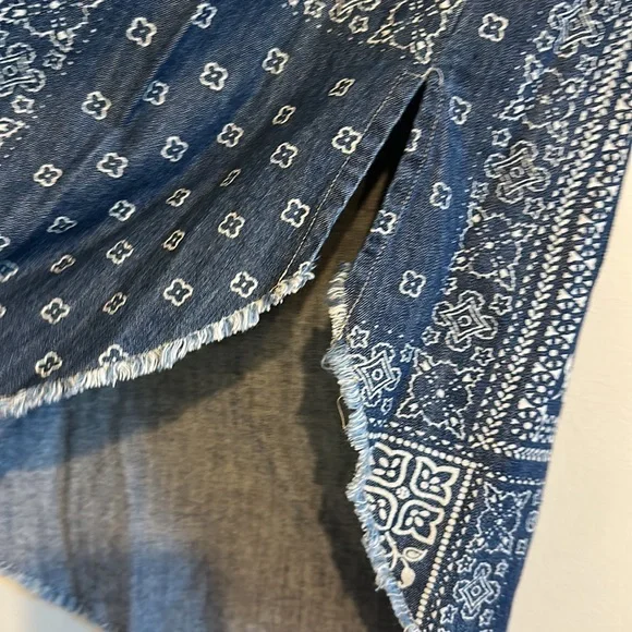 Free People Women’s Embroidered Denim Duster - Picture 5 of 16